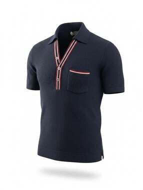 Leonardo Strassi Knit Polo Shirt